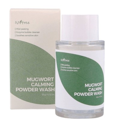 Isntree Mugwort Calming Enzymatic Face Wash Powder 15g
