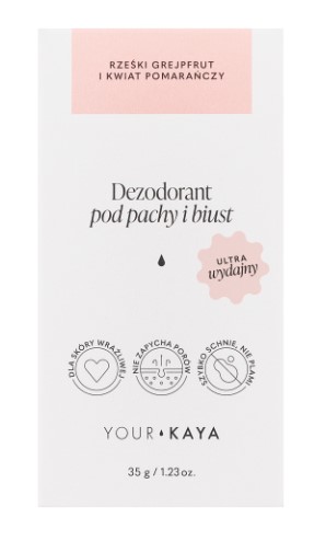 Your Kaya Deodorant pentru subraț și bust Fresh Grapefruit and Orange Blossom 35g