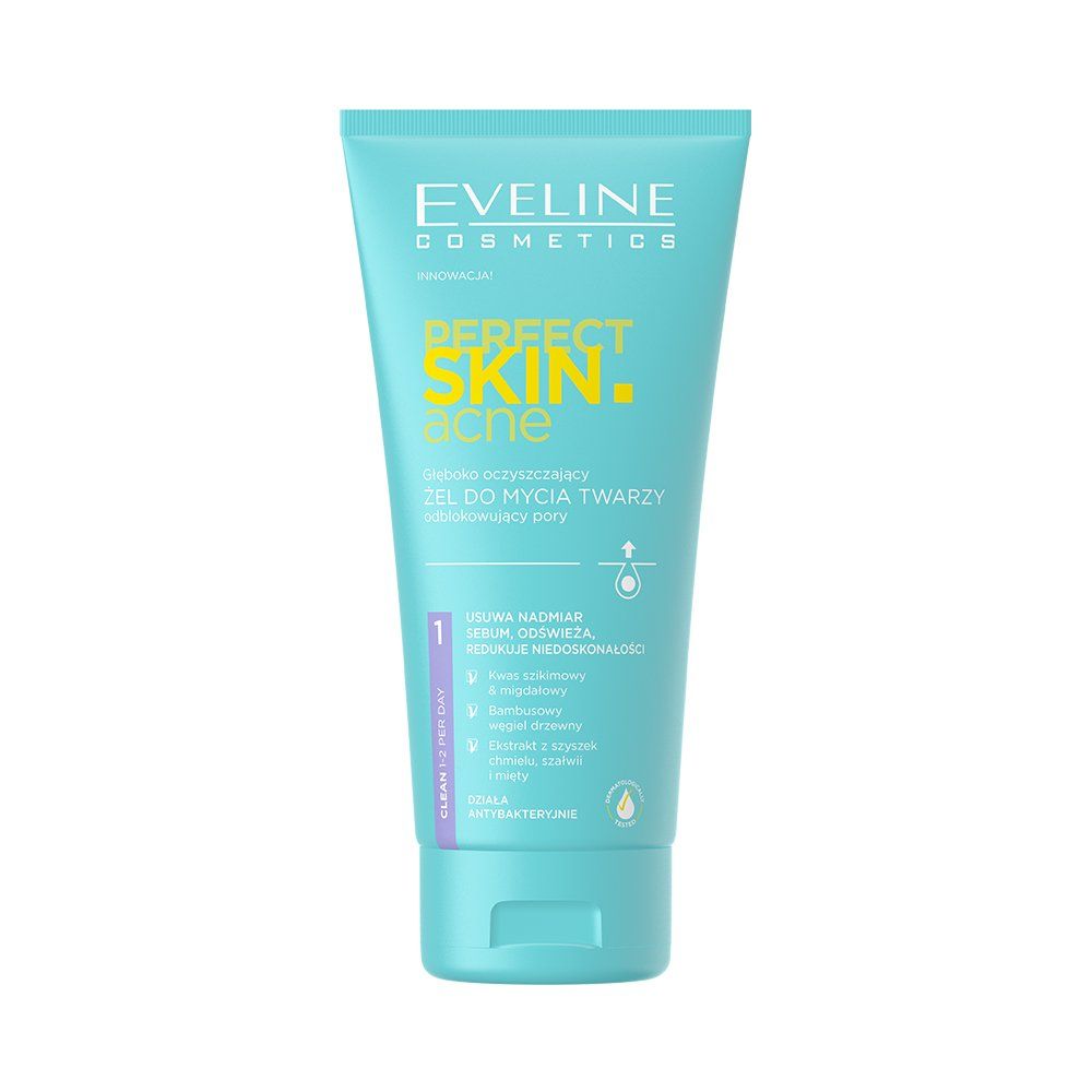 Eveline Perfect Skin Gel de spălare facială pentru acnee 150ml