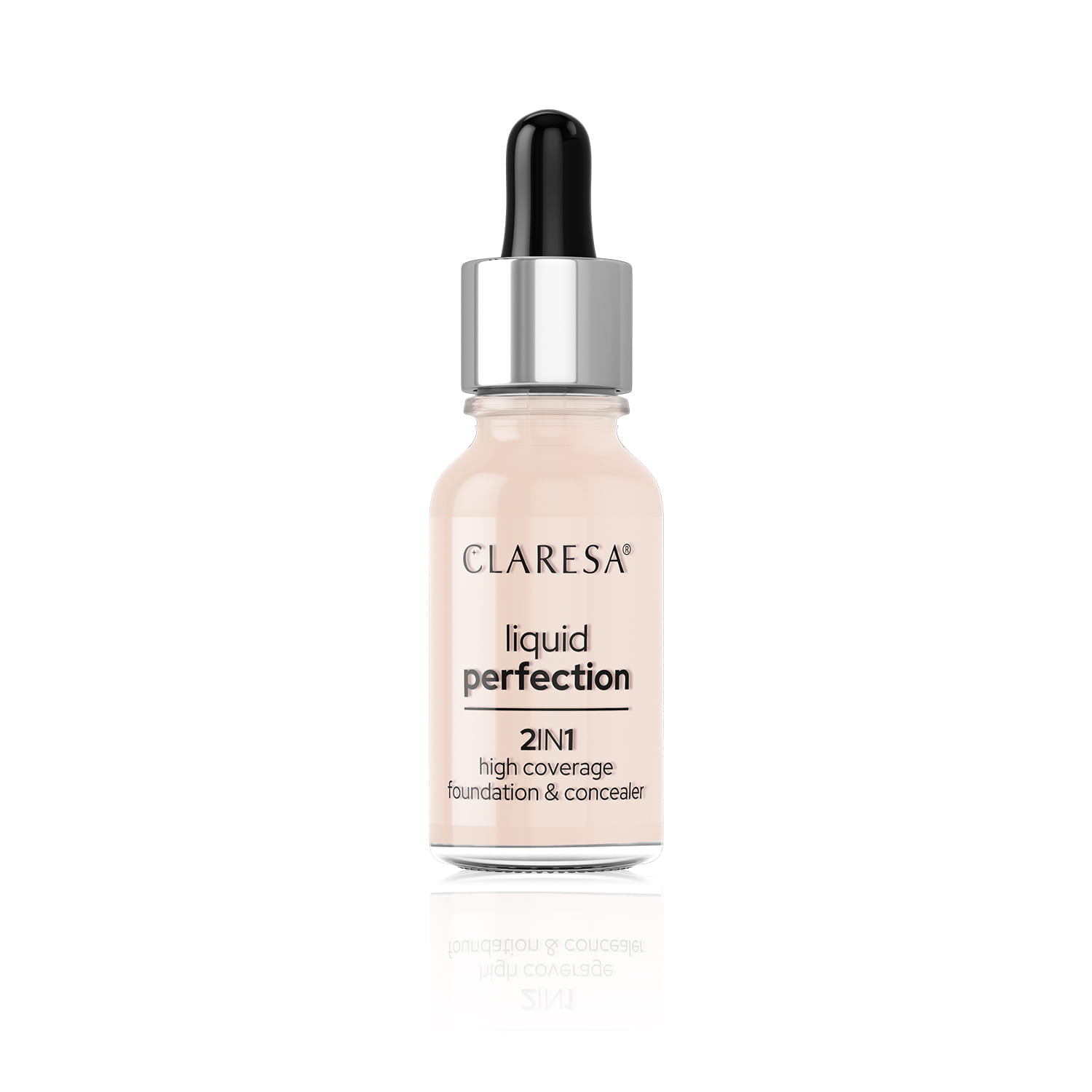 Claresa Liquid Perfection 2 în 1 pentru fond de ten și corector 101 Light