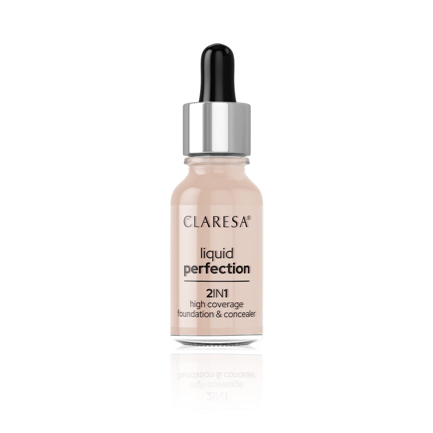 Claresa Liquid Perfection 2 în 1 - fond de ten și corector 103 Cool Medium