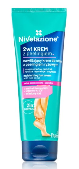 Farmona NIVELAZIONE 2în1 Cremă cu Peeling de orez pentru picioare 100ml