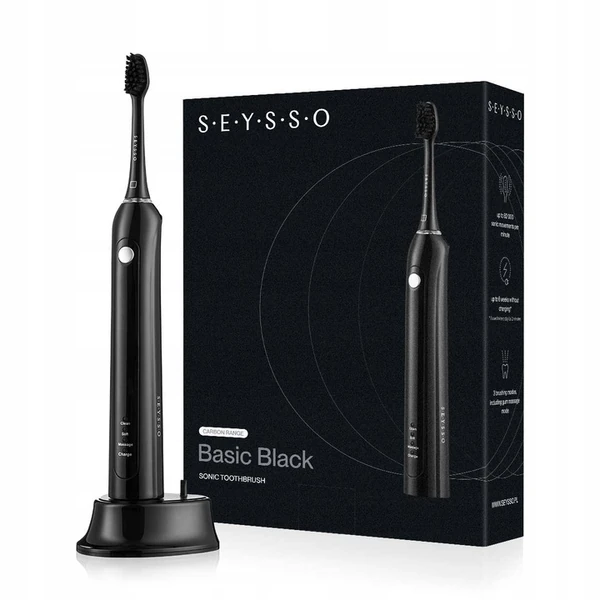 Periuță de dinți sonică SEYSSO Carbon Basic Black