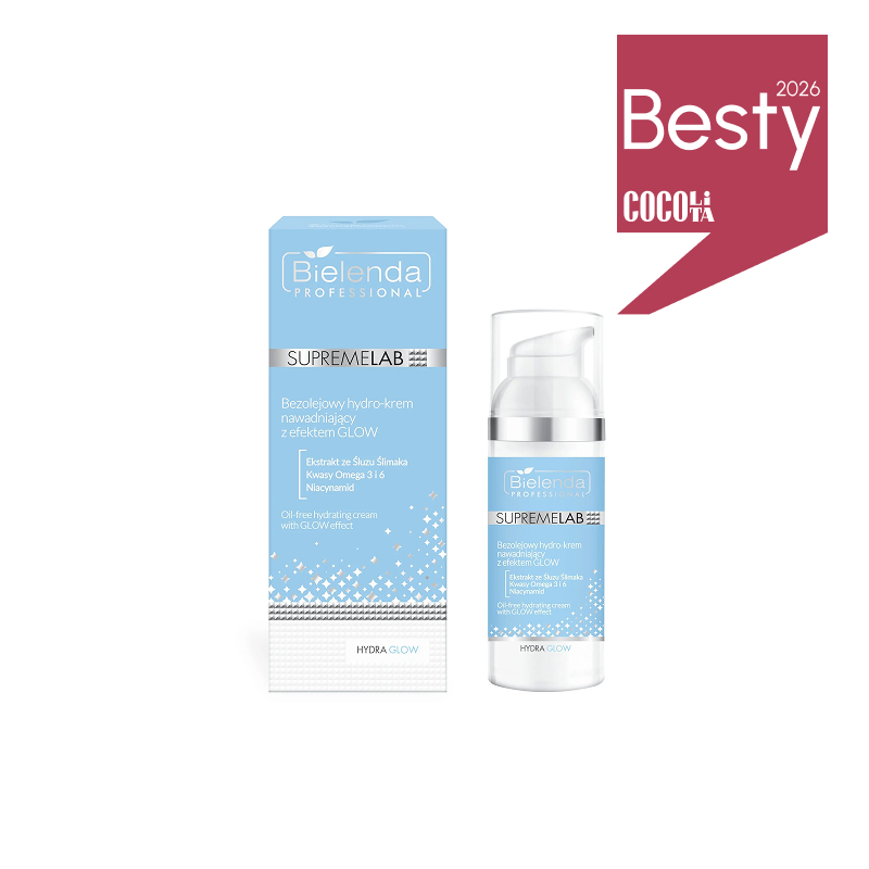 Bielenda Professional Hydra Glow Bezolejowy Hydro - Krem Nawadniający z Efektem Glow 50ml