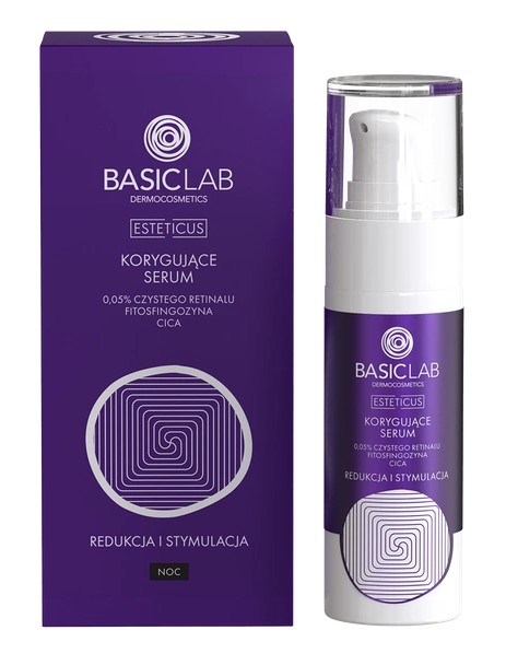 BasicLab Esteticus Ser Corectiv cu Retinal 0.05% Reducere și Stimulare 30ml