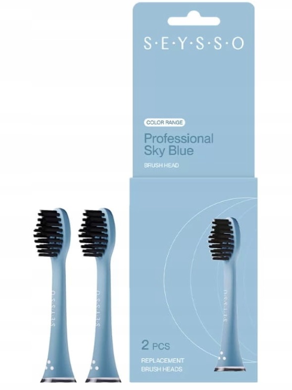 SEYSSO Sky Blue Sfaturi de înlocuire Sky Blue pentru periuța de dinți Sonic 2 buc.