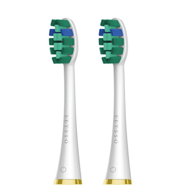 SEYSSO Gold White White Whitening Sfaturi de înlocuire pentru periuța de dinți Sonic 2 buc.