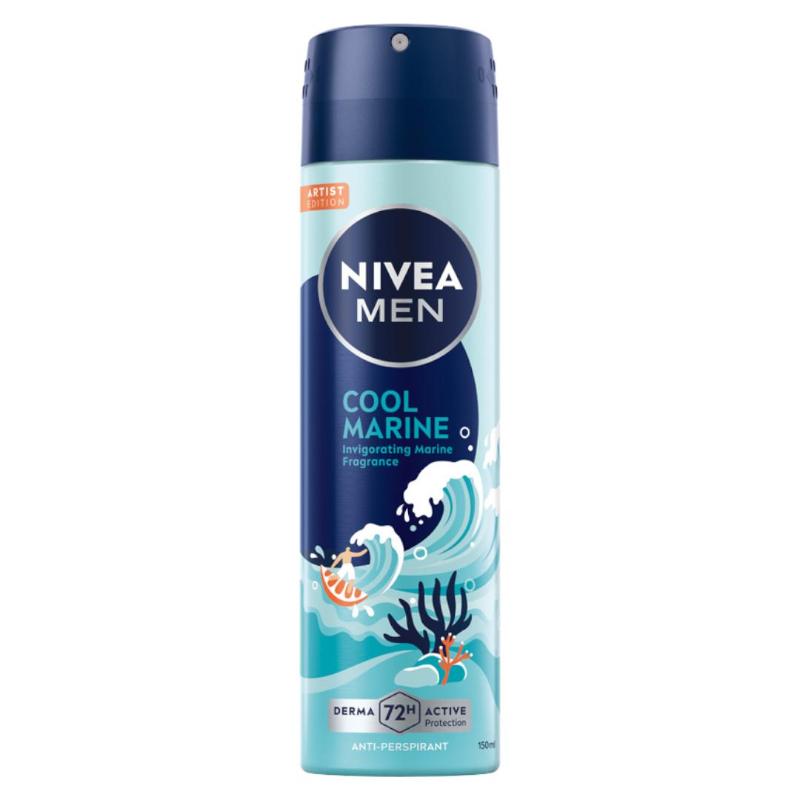 NIVEA MEN Cool Marine Antyperspirant Spray 150ml