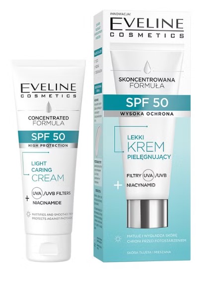 Eveline Cremă hrănitoare ușoară SPF50 30ml