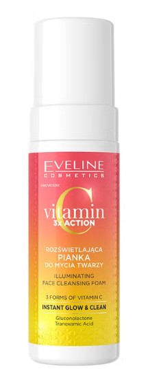 Eveline Vitamin 3x Action Illuminating Face Wash Foam 150ml