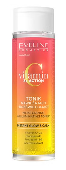 Eveline Vitamin 3x Action Tonic facial hidratant și iluminator 200ml