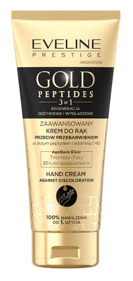 Eveline Gold Peptides 3in1 Advanced Hand Cream împotriva decolorării 75ml