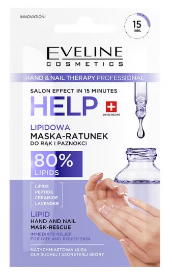 Eveline Help Lipid Mask-Ratunek pentru mâini și unghii