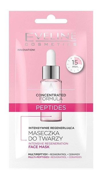 Eveline Concentrated Formula Mască intensivă de față regenerantă cu peptide 8ml