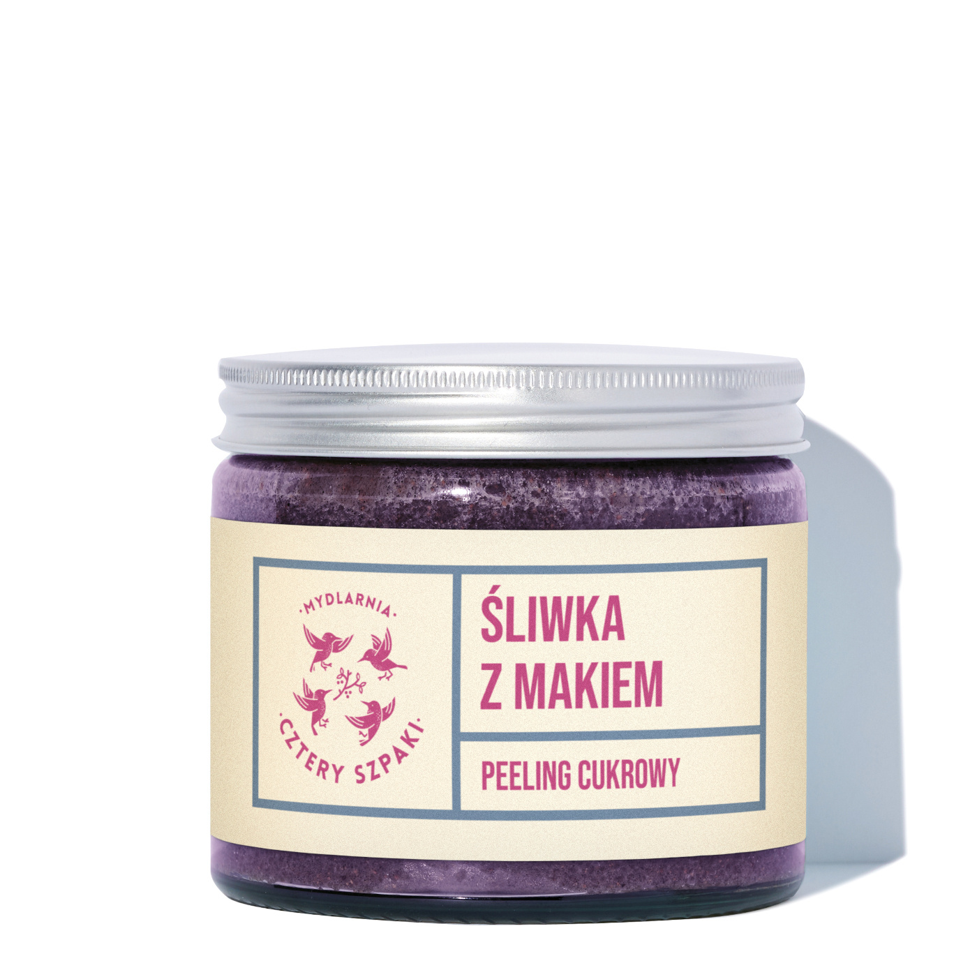 Mydlarnia Cztery Szpaki Peeling de zahăr cu prune și mac 250ml