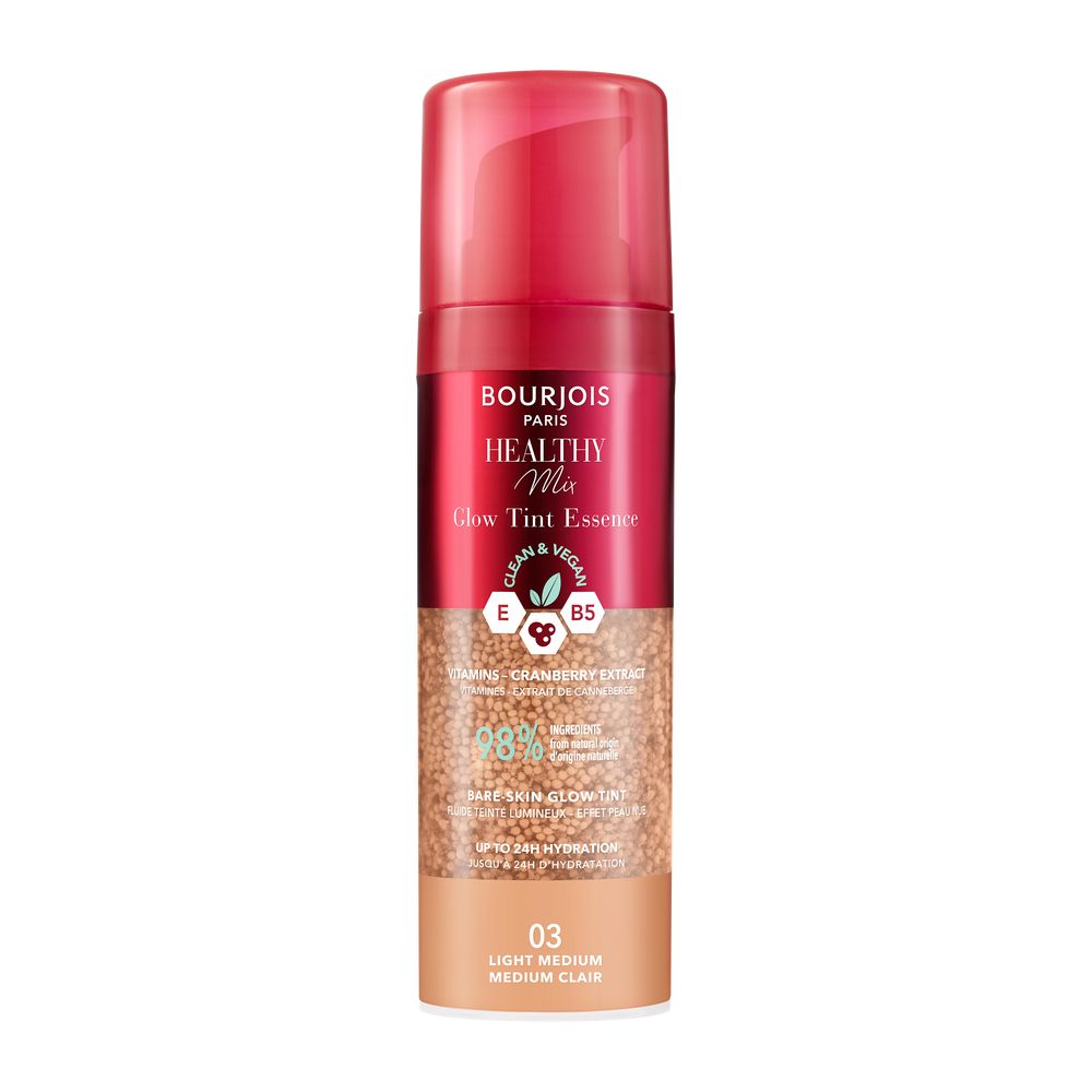 Bourjois Healthy Mix Glow Tint Loțiune de seară hidratantă pentru culoarea pielii 03 Light Medium