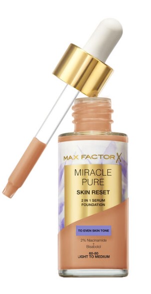 Max Factor Miracle Pure Skin Reset Foundation 60-80 Lumină până la mediu