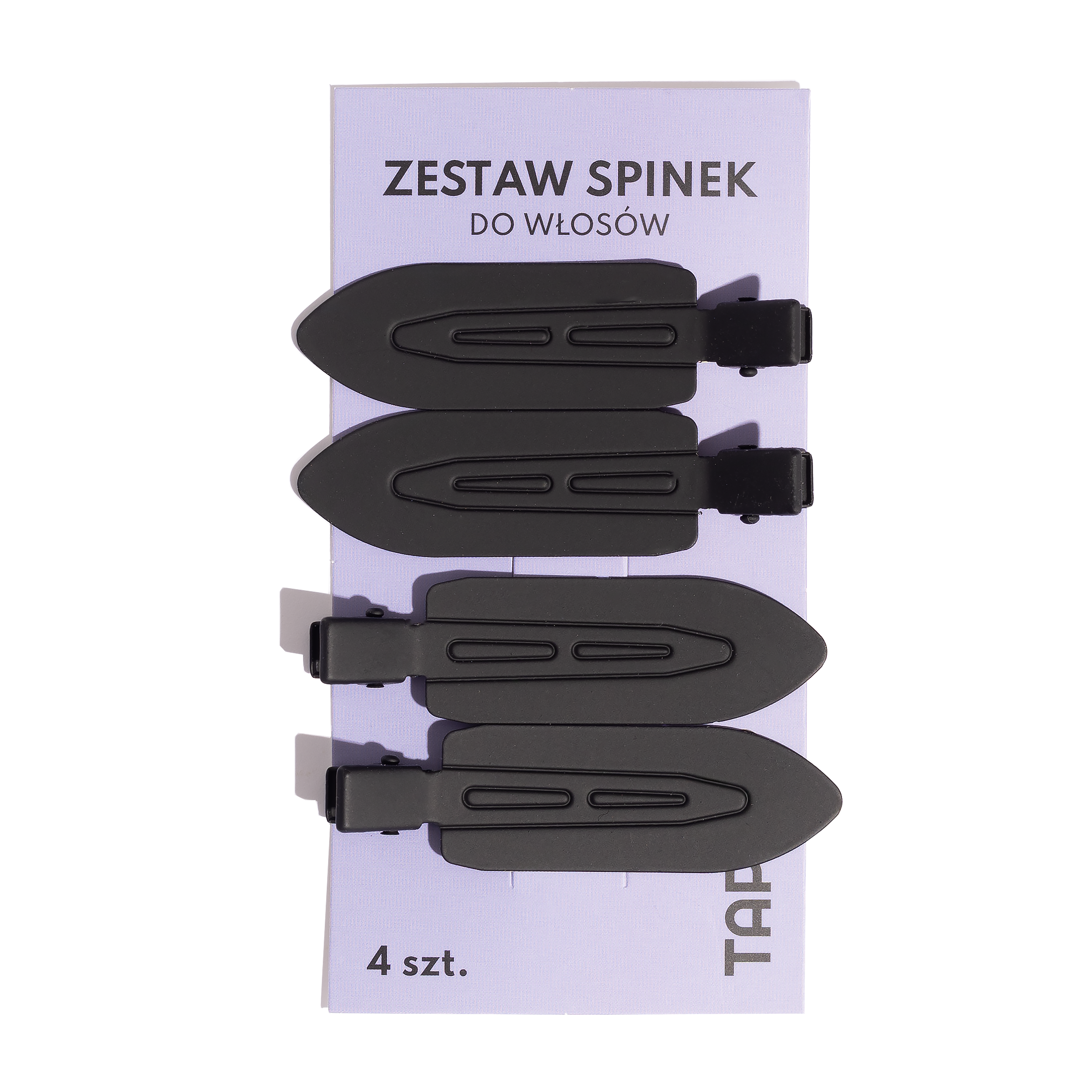 TAPTAP Clip de păr Set negru 4pcs
