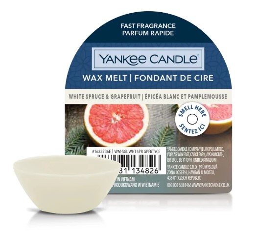 Yankee Candle Ceară de molid alb și grapefruit