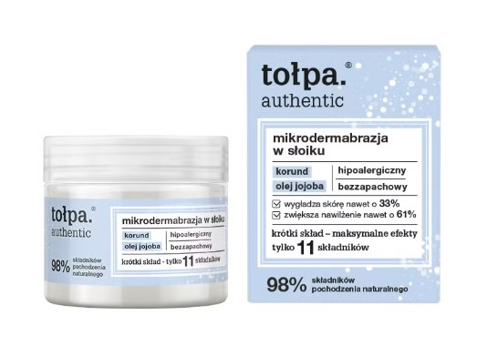 Tolpa Microdermabraziune autentică într-un borcan 65g