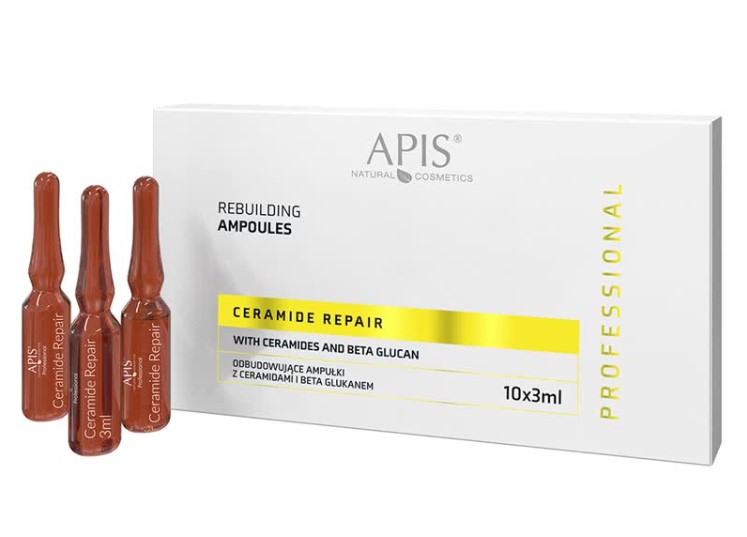 APIS Ceramide Repair Rebuilding Ampule cu Ceramide și Beta Glucan 10x3ml