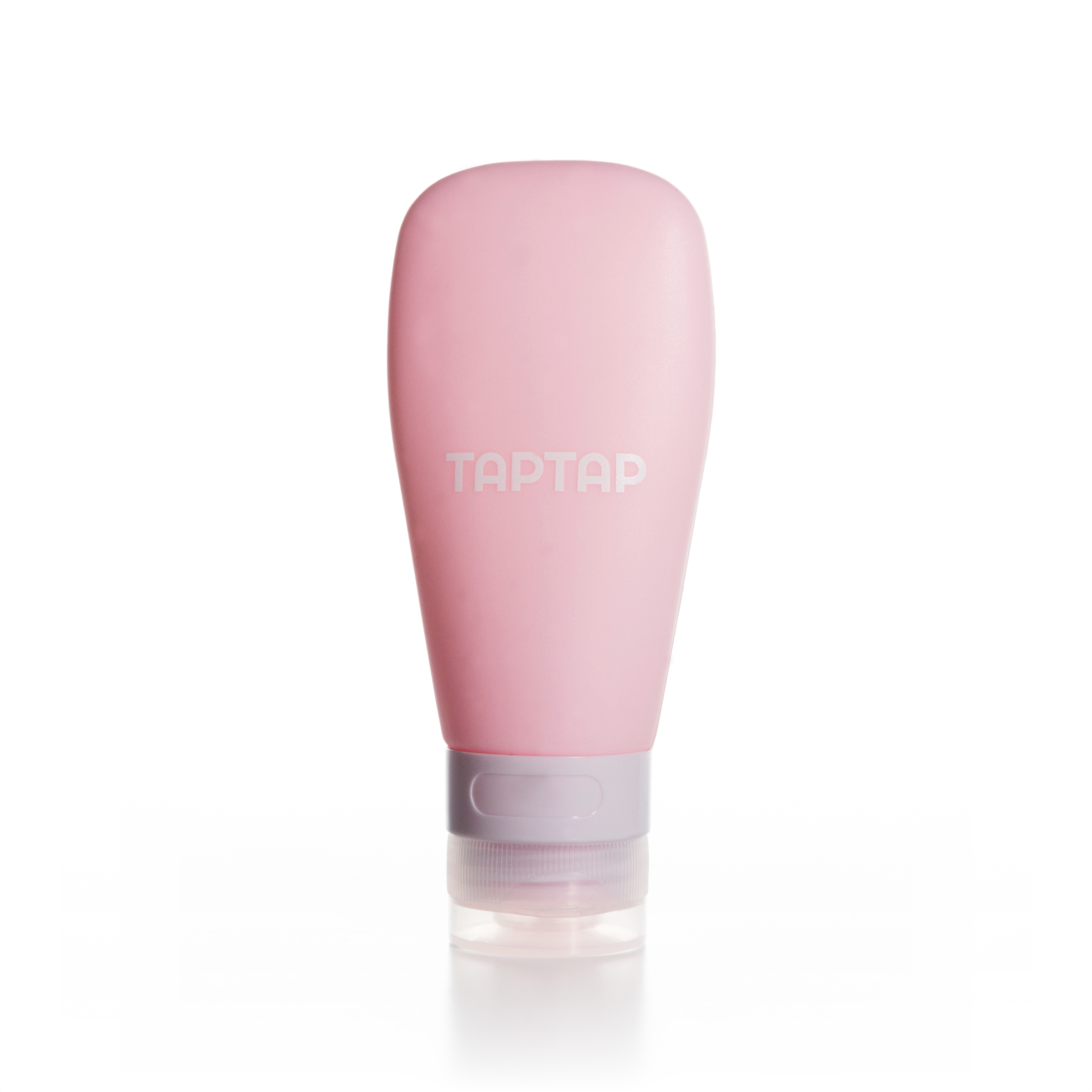 Recipient de călătorie TAPTAP din silicon roz 90ml