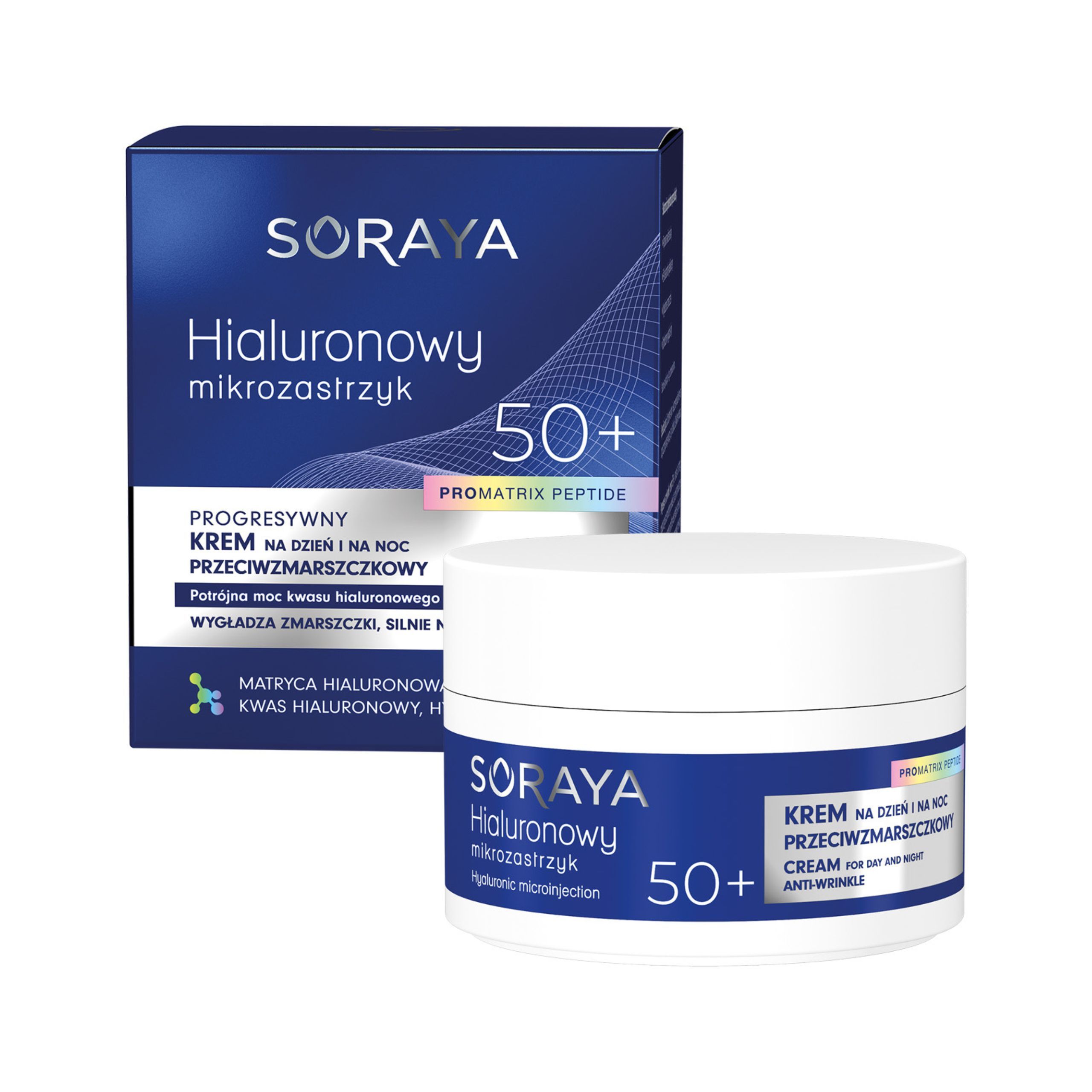 Soraya Hyaluronic Micro-Syringe Cremă antirid progresivă 50+ 50ml