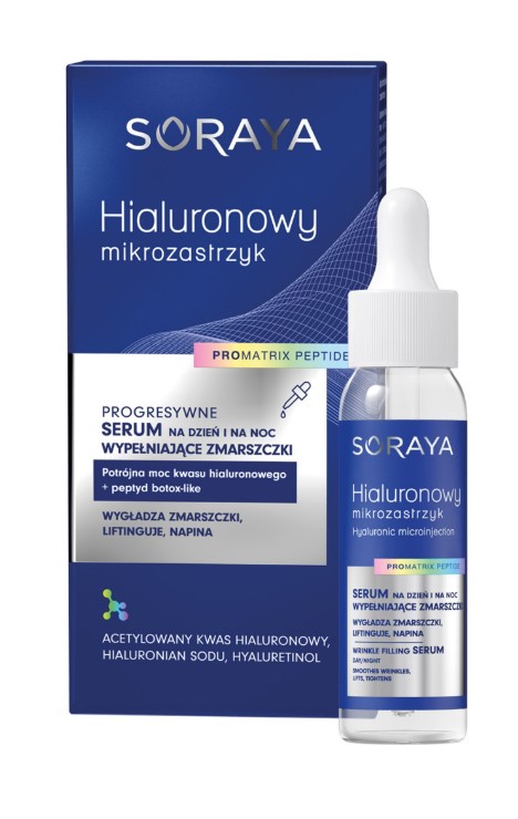 Soraya Hialuronowy Mikrozastrzyk Ser progresiv de umplere a ridurilor 30ml