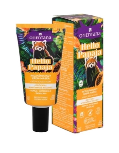 Orientana Hello Papaya Cremă-mască iluminatoare cu vitamina C 40ml