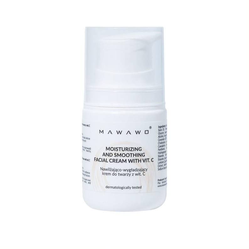 Mawawo Cremă de față hidratantă și netezitoare cu vitamina C 50ml