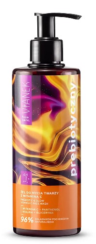 Gel de spălare facială prebiotic Vianek cu vitamina C 300ml