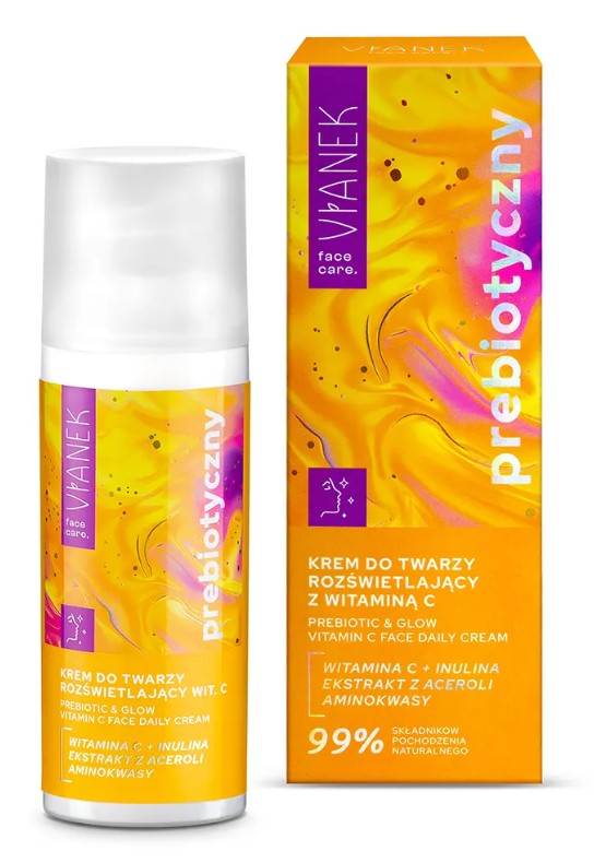 Vianek Prebiotic Illuminating Face Cream cu vitamina C 50ml