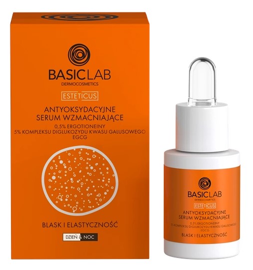 BasicLab Esteticus Anti-Oxidant Luminozitate și elasticitate Îmbunătățirea serului 15ml