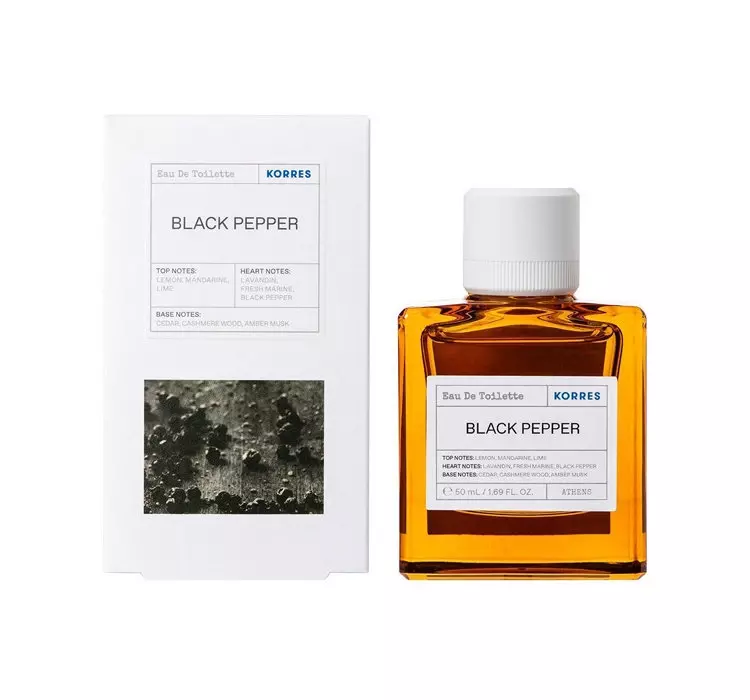 KORRES Black Pepper EDT Eau de Toilette pentru bărbați 50ml