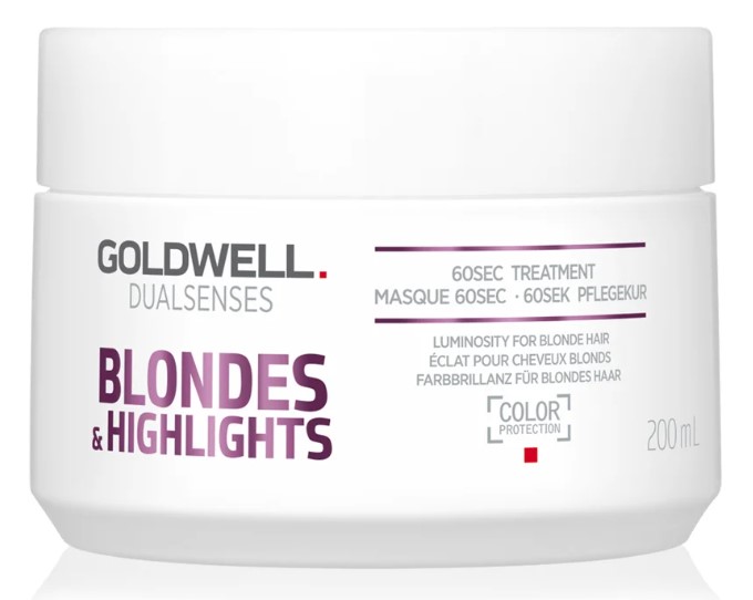 Mască de păr Goldwell Blondes & Highlights pentru neutralizarea tonurilor galbene 200ml