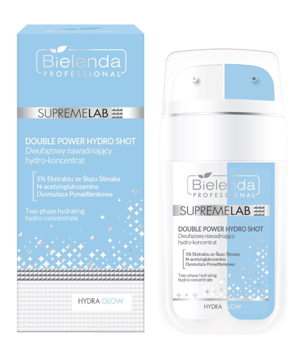 Bielenda Professional Hydra Glow Two-Phase Hydrating Hydro-Concentrate 2x15ml