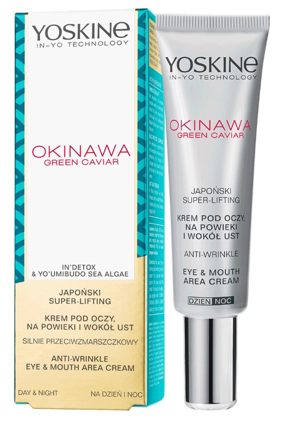 YOSKINE Okinava Green Caviar Eye Cream pentru pleoape și în jurul buzelor 15ml