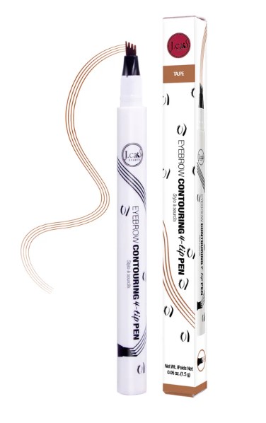 J.Cat Beauty Eyebrow Contouring 4-Tip Pen Precision Eyebrow Pen 101 Taupe