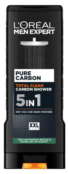 Loreal Men Expert Pure Carbon Total Clean Gel de duș 5in1 400ml