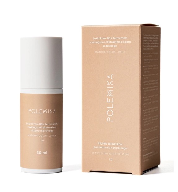 Polemic Light BB Cream cu ferment de struguri și extract de fenicul de mare 1.0