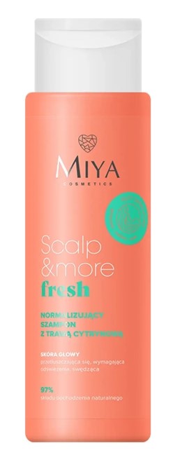 MIYA Scalp &amp; More Șampon normalizator pentru păr cu Lemongrass 300ml