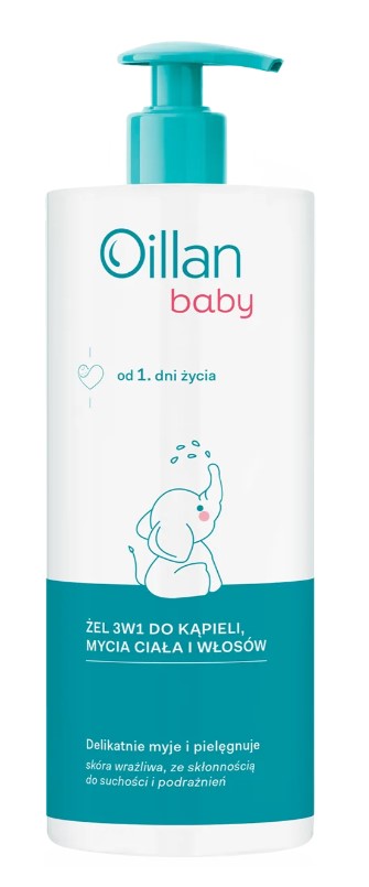 Gel de baie pentru copii Oillan 3in1 750ml