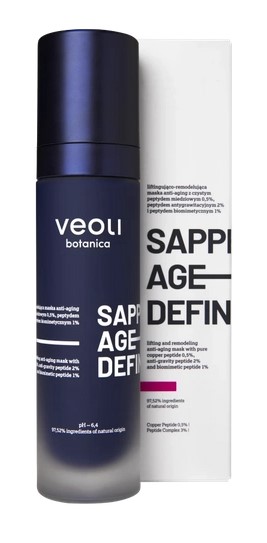 Veoli Botanica Sapphire Age Definer Mască de față pentru ridicare și remodelare 50ml