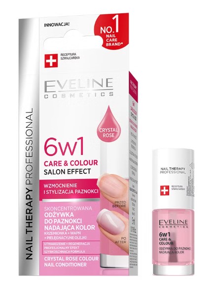 Eveline Nail Conditioner 6in1 Crystal Rose