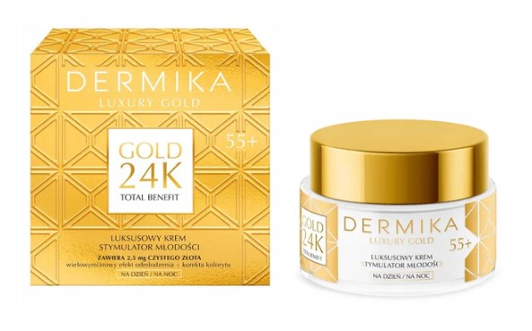 DERMIKA Luxury Gold Cremă de stimulare a tinereții 55+ 50ml