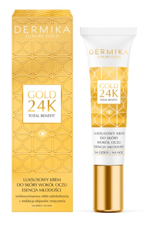 DERMIKA Luxury Gold Skin Cream în jurul ochilor 15ml