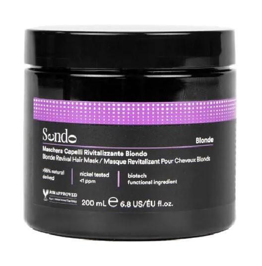 Mască revitalizantă Sendo cu pigment violet pentru păr blond și decolorat 200ml