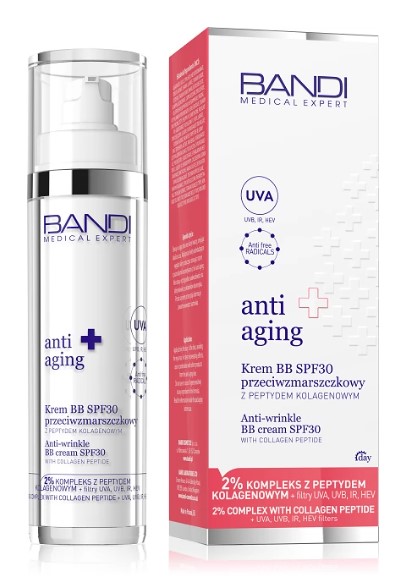 Bandi Anti-Aging BB Cream SPF30 Antirid cu Peptidă de Colagen 50ml