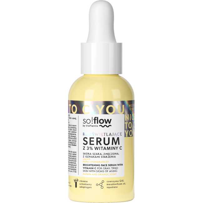 So!flow Ser iluminator pentru față cu 3% vitamina C 30ml