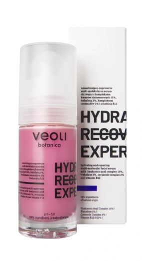 Veoli Botanica Hydra Recovery Expert Ser facial multi-molecular hidratant și reparator 30ml
